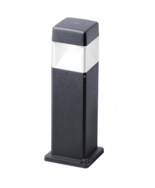 Elisa 500 7W Black Clear LED Bollard Post Light