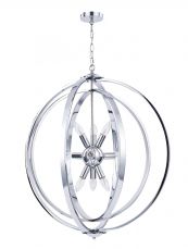 Atlas 9 Light Pendant Polished Chrome