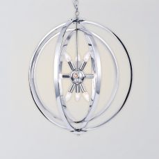 Atlas 9 Light Pendant Polished Chrome