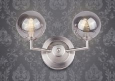 Barbara 2 Light Wall Light Satin Chrome