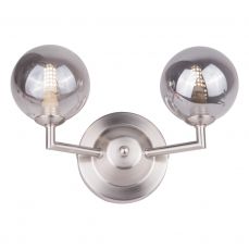 Barbara 2 Light Wall Light Satin Chrome