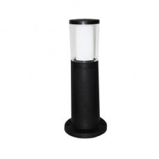 Carlo 400 mm Black Clear LED 3.5W CCT Bollard Post Light