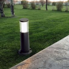 Carlo 400 mm Black Clear LED 3.5W Bollard Post Light