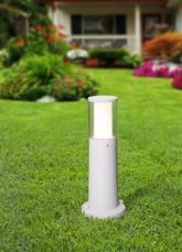 Carlo 400 mm Grey Clear LED 3.5W Bollard Post Light