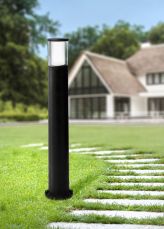 Carlo 800 mm Black Clear LED 3.5W Bollard Post Light