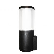 Carlo Black Clear LED 3.5W CCT Bollard Wall Light