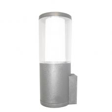 Carlo Grey Clear LED 3.5W CCT Bollard Wall Light