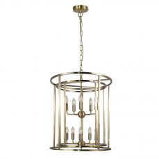 Chester 10 Light Large Pendant Antique Brass