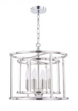 Chester 4 Light Pendant Satin Chrome