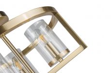Costello 3 Light Semi Flush Antique Brass