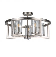 Costello 5 Light Semi Flush Satin Chrome