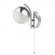 Dew 1 Light Bathroom Wall Light Polished Chrome