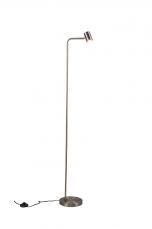 Diego 1 Light Floor Lamp Satin Chrome