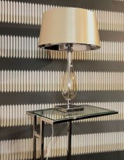Dior Amber Glass Table Lamp c/w Shade