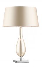 Dior Amber Glass Table Lamp c/w Shade