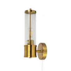 Eleanor Brushed Brass IP44 Bathroom Wall Light