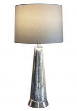Ember Mercury Effect Glass Table Lamp c/w Shade