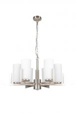 Empire 6 Light Satin Chrome Ceiling Light