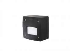 ExtraLeti100 Square Black Eyelid Opal LED GX53 3W Wall Light