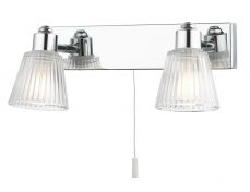 Gatsby 2 Light Bathroom Wall Light Polished Chrome