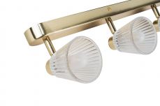 Gatsby 4 Light Bathroom Ceiling Light Satin Brass