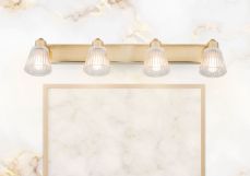 Gatsby 4 Light Bathroom Ceiling Light Satin Brass