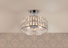 Haley 6 Light Polished Chrome Bathroom Crystal