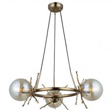 Harvey 3 Light Pendant Satin Brass