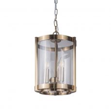 Hudson 3 Light Pendant Antique Brass