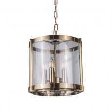 Hudson 5 Light Pendant Antique Brass