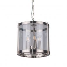 Hudson 5 Light Pendant Satin Chrome