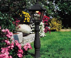 Iafet.R Black Medium Height Single Post Tobia E27