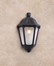 Iesse Black Half Wall Lantern