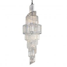 Isla 19 Light 1600mm Crystal Polished Chrome Ceiling Light