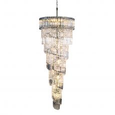 ISLA 21 Light Antique Brass with Crystal Pendant