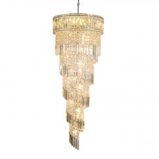 ISLA 21 Light Polished Chrome with Crystal Pendant