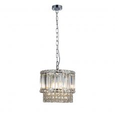 ISLA 3 Light Polished Chrome with Crystal