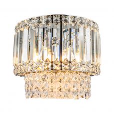 ISLA 3 Light Wall Light Polished Chrome with Crystal