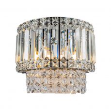 ISLA 3 Light Wall Light Polished Chrome with Crystal