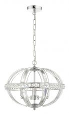 Laura 3 Light Oval Pendant Polished Chrome