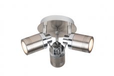 Luxo 3 Light Spot Light Satin Chrome