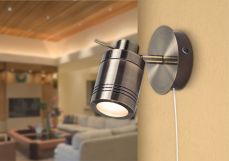 Luxo Single Spot Light Antique Brass