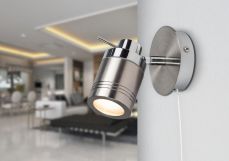 Luxo Single Spot Light Satin Chrome