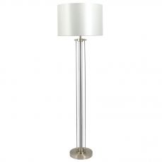 Malone Satin Chrome Floor Lamp with Shade