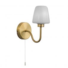 Marina IP44 Single Satin Brass Wall Light