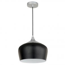 Modena 1 Light Black Metal Pendant