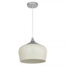 Modena 1 Light Cream Metal Pendant