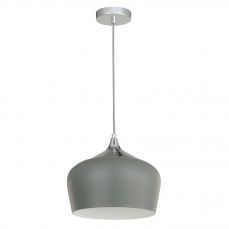 Modena 1 Light Grey Metal Pendant