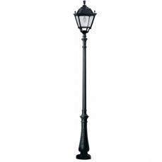 Nebo/Elia  Black Clear E27 Tall Single Post Light