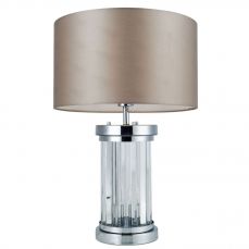 Pandora 2 Light Crystal Table Lamp Polished Chrome